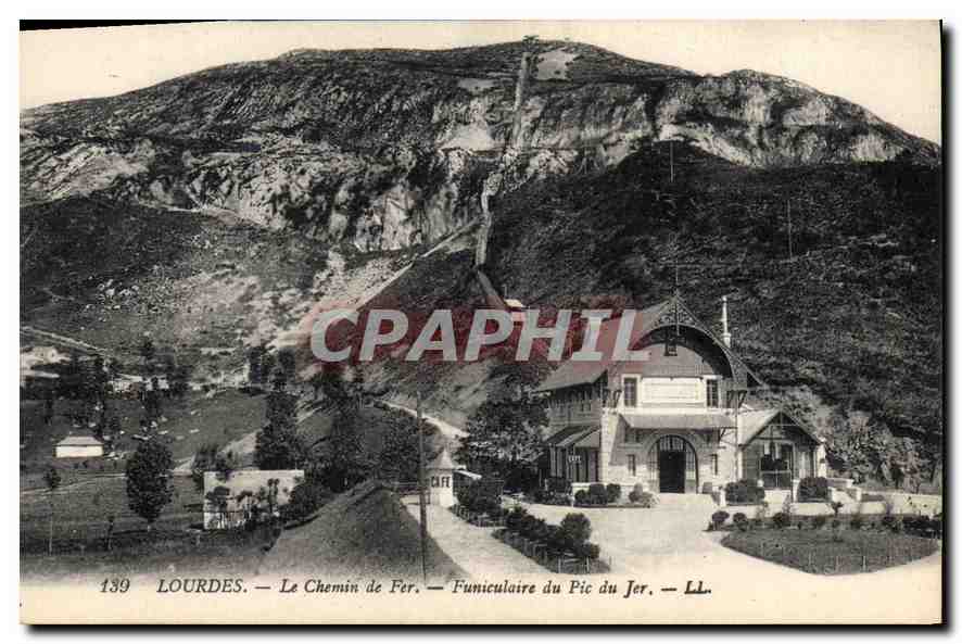 CPA Lourdes le Chemin de Fer Funiculaire du Pic du Jer 