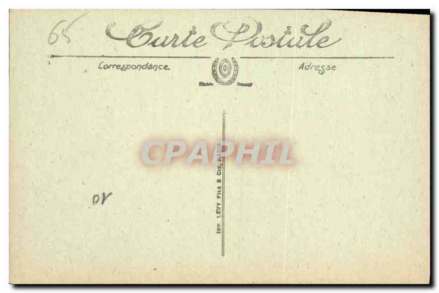 CPA Lourdes le Chemin de Fer Funiculaire du Pic du Jer  — Verso