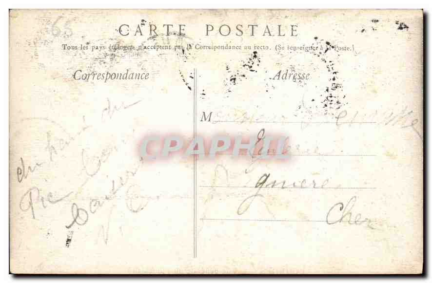 CPA Lourdes vue generale du Funiculaire  — Verso