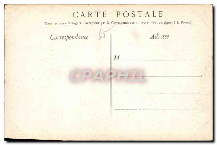CPA Lourdes Calvaire Breton  — Verso