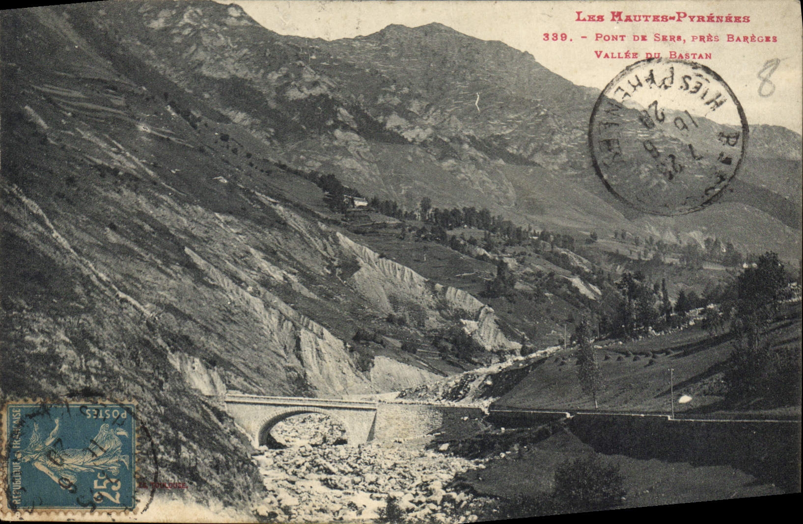 CPA Les Hautes Pyrenees Pont de Sere pres Barges Vallee du Bastan 