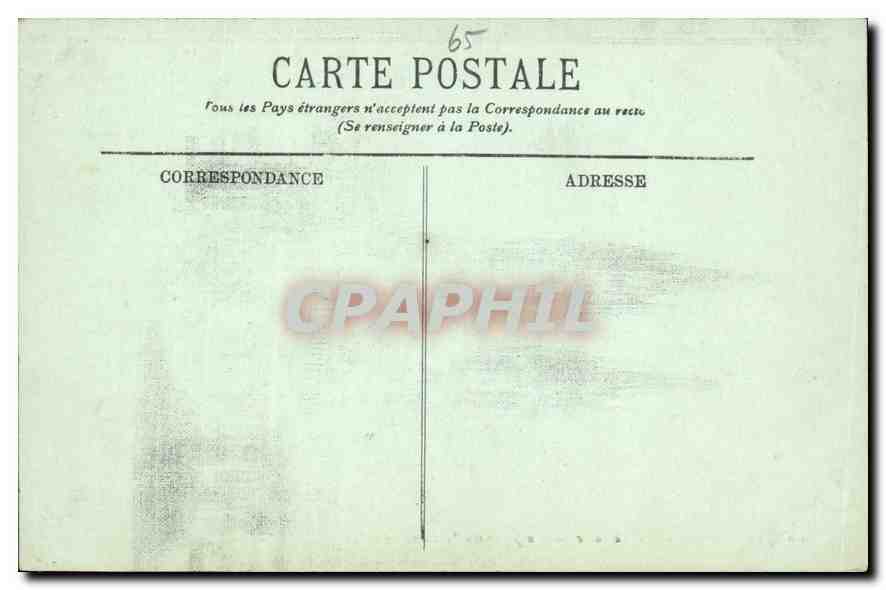 CPA Lourdes Le Calvaire La premiere Station  — Verso