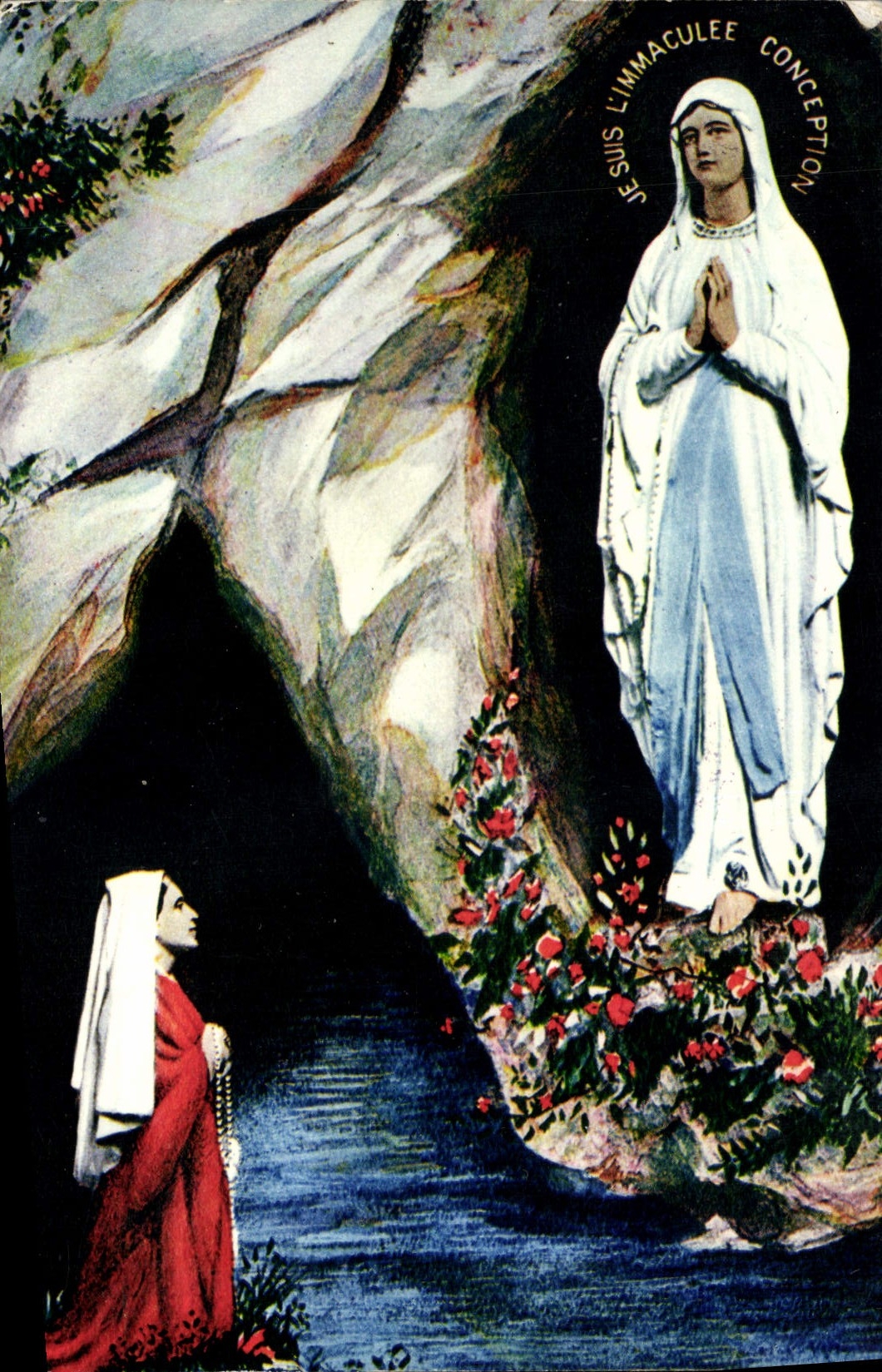 CPA Lourdes l'Apparition DCED07