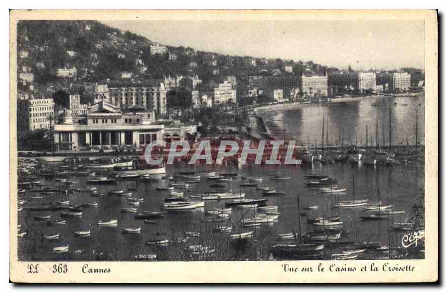 CPA Cannes Vue sur le Casino et la Croisette 