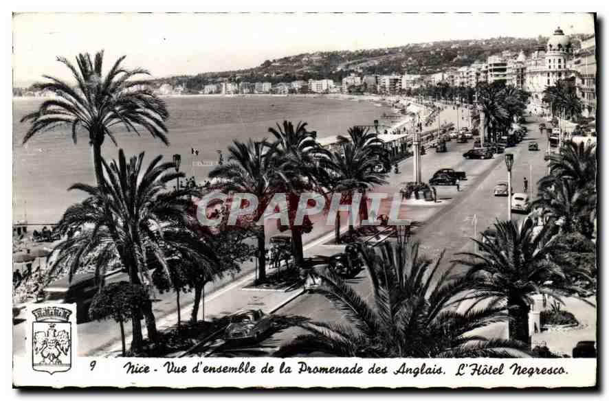 CPA Nice Vue d'ensemble de la Promenade des Anglais L'Hotel Negresco 