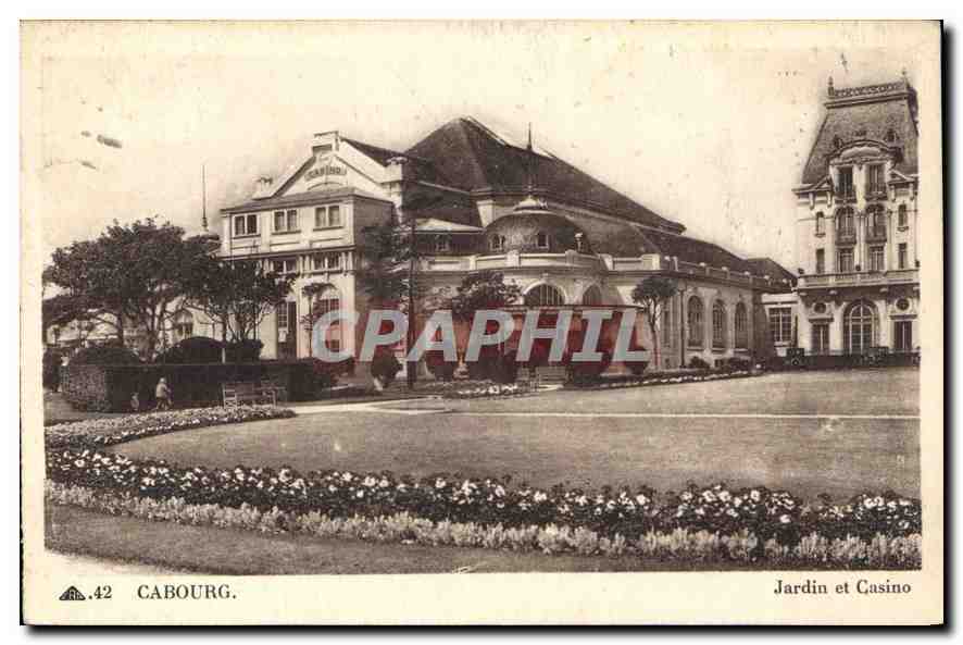 Cabourg — Jardin et Casino — CPAPHIL n°42