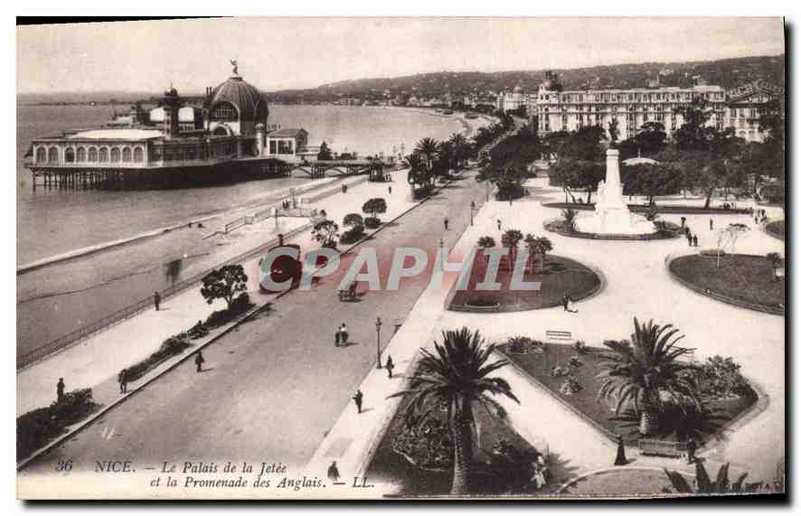 CPA Nice Le Palais de la Jetee et la Promenade des Anglais 
