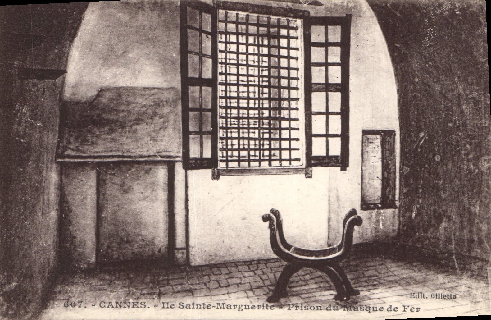 Cannes - Île Sainte-Marguerite - Gefängnis des Eisenmasken — Edit. Gilletta, n° 607