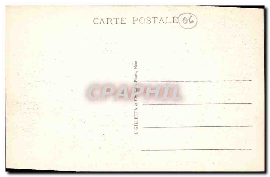 Cannes - Île Sainte-Marguerite - Gefängnis des Eisenmasken — Edit. Gilletta, n° 607 — Rückseite