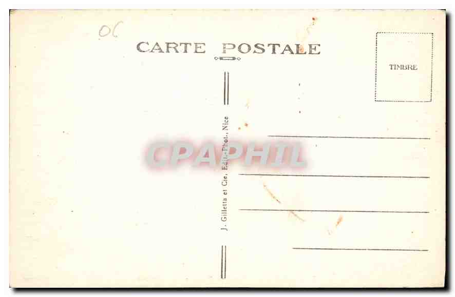 CPA Monaco La Ville Le Rocher  — Rückseite