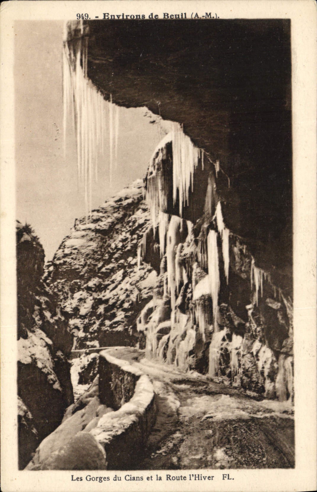 Les Gorges du Cians et la Route l'Hiver — Environ de Beuil (A.-M.) — FL