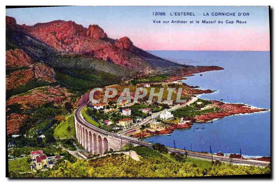 L'ESTEREL — LA CORNICHE D'OR — Vue sur Anthéor et le Massif du Cap Roux — Édition ADIA, n° 12086