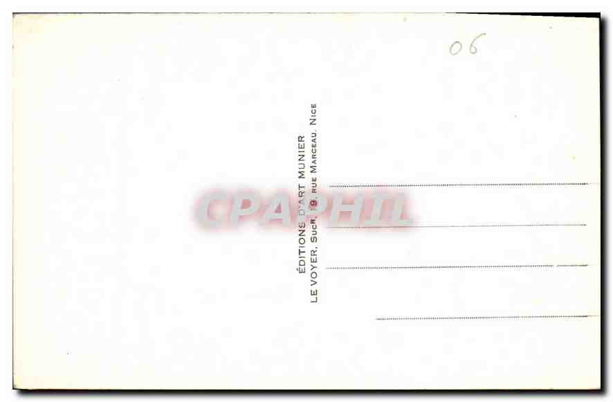 CPA St Jean Cap Ferrat A M Vue generale  — Verso