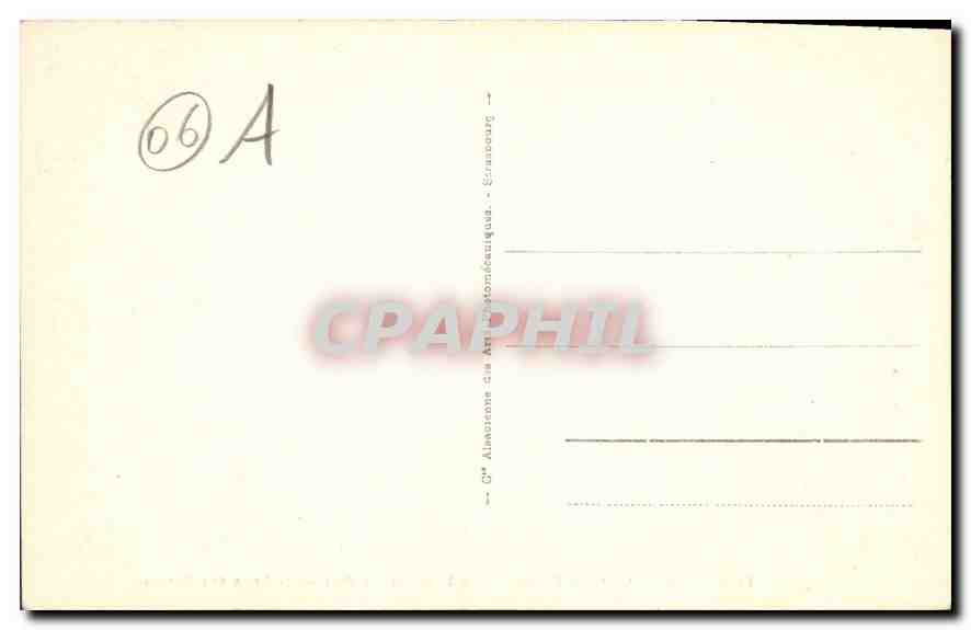 CPA Cannes le Mont Chevalier pris a travers les Pins de la Croix des Gardes  — Rückseite