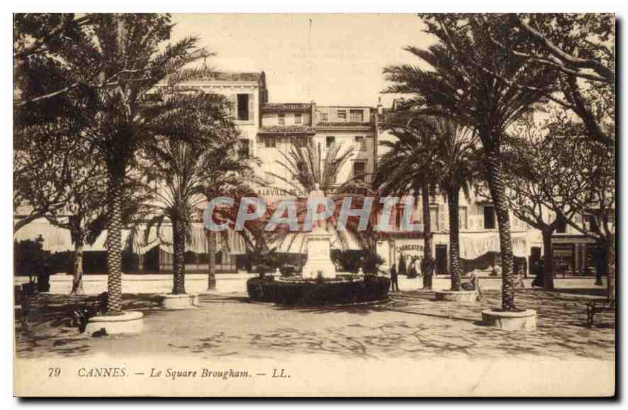 CPA Cannes le Square Brougham 