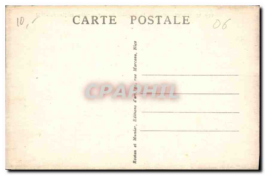 CPA Menton vue generale prise de la Frontiere Italienne  — Rückseite