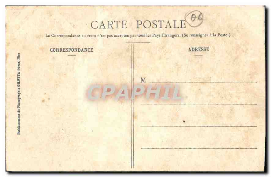 CPA Collection Artistique Gourdon Alp Mar Ligne du Sud de la France  — Rückseite