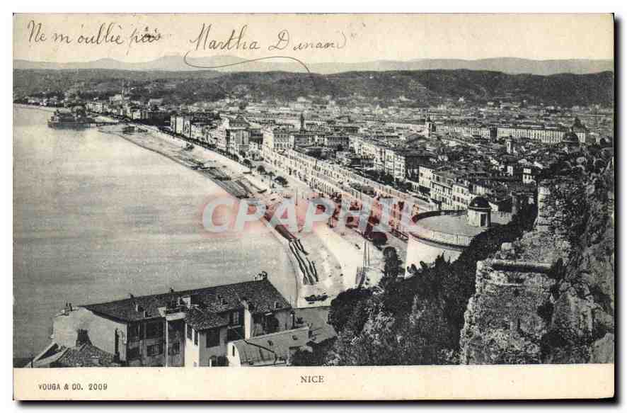 Vue aérienne de Nice — éditeur Vouga & Cie, n° 2009 - Recto