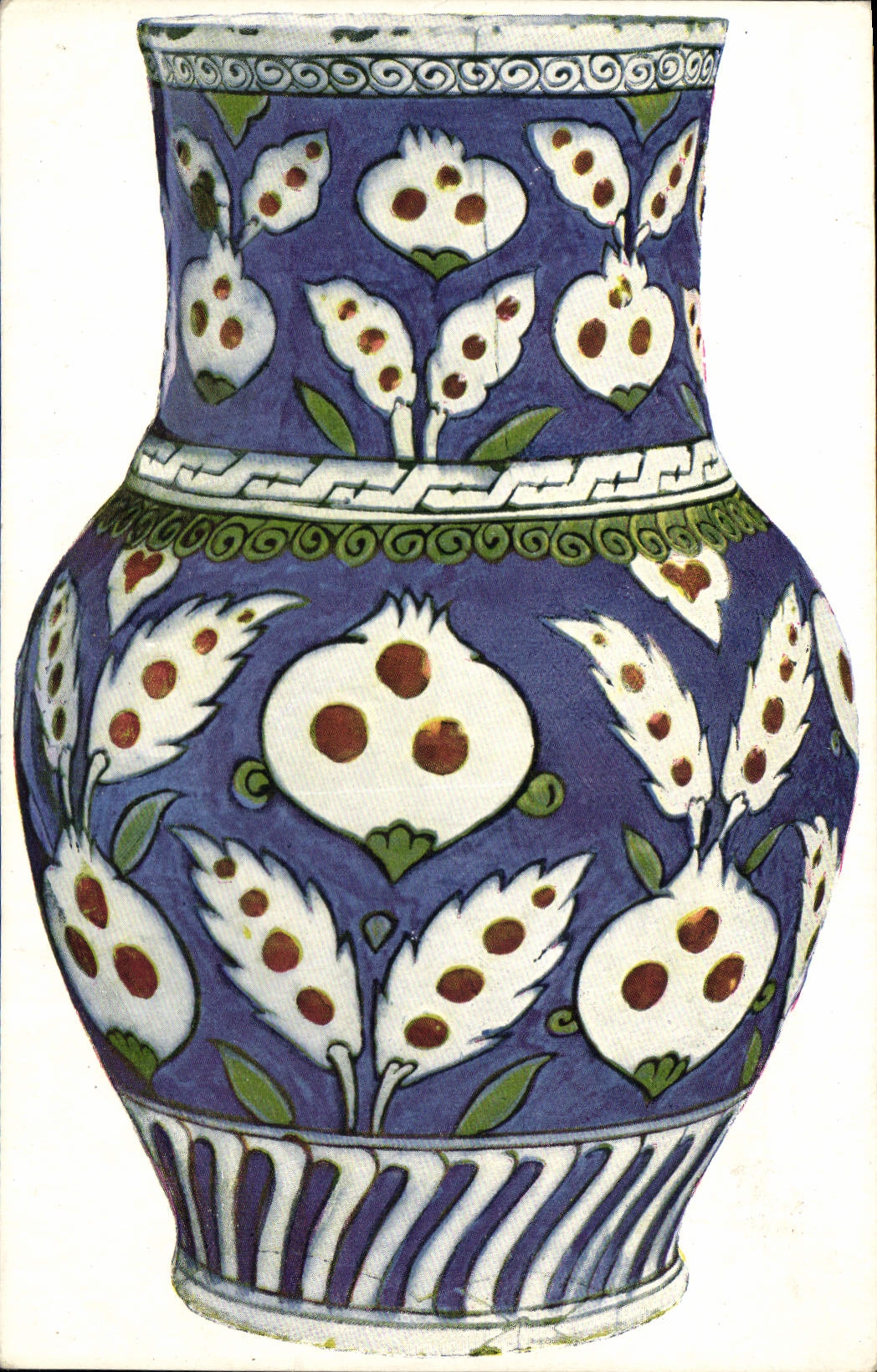 Vase en faïence d'Asie-Mineure — XVIe-XVIIe siècles — Musée de Cluny, n° 5492