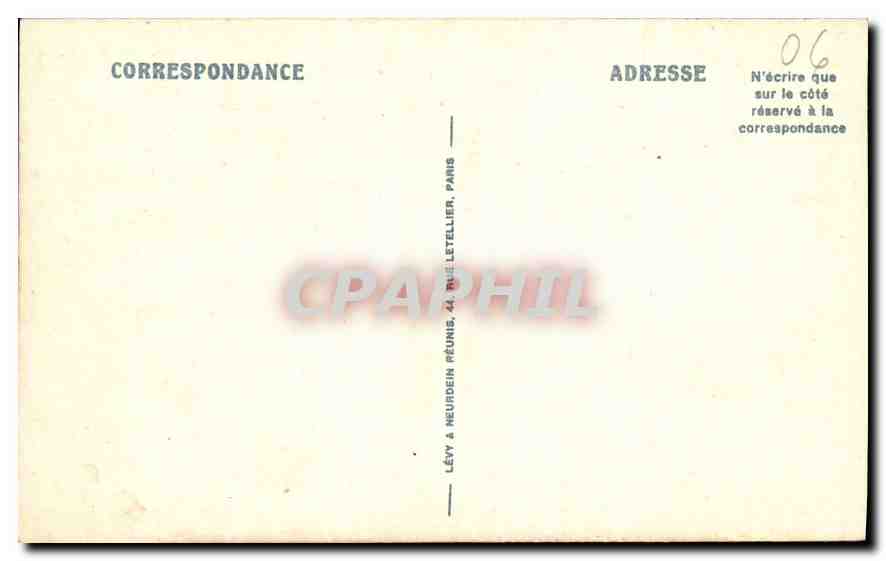 CPA Menton vue prise de Garavan  — Rückseite