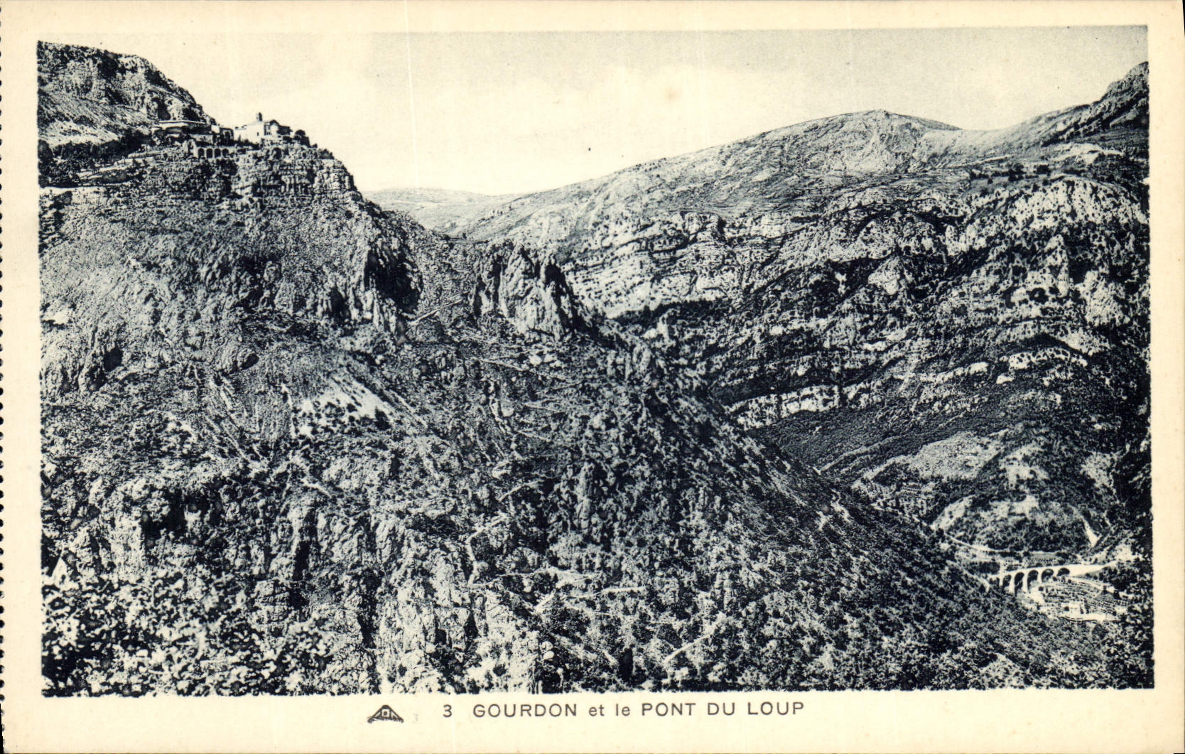 Gourdon et le Pont du Loup — vue panoramique — Alsatienne des Arts et Curiosités, Strasbourg