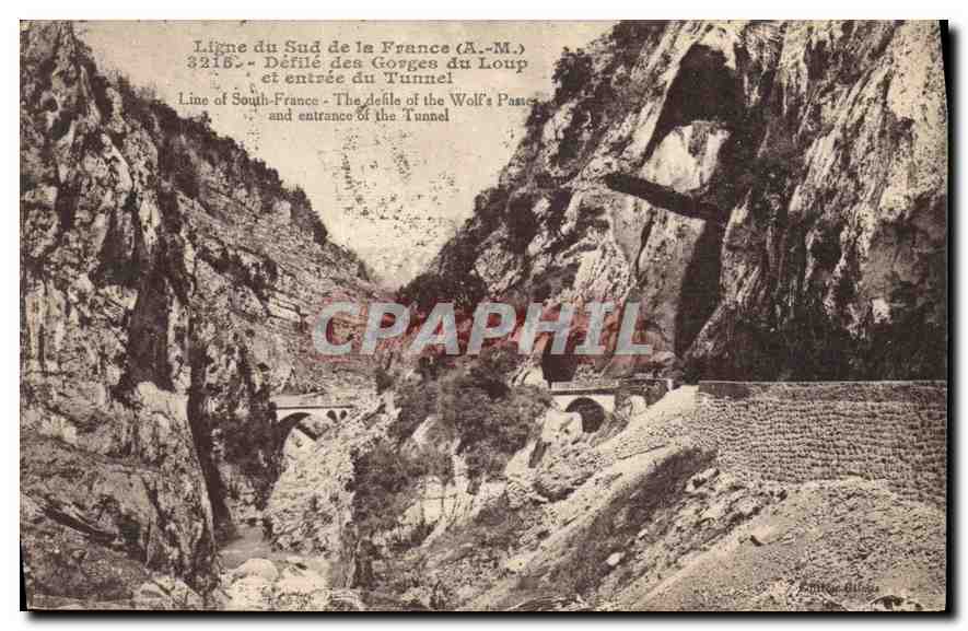 Gorges du Loup — Défilé et entrée du tunnel — Éditeur : G. Béguin