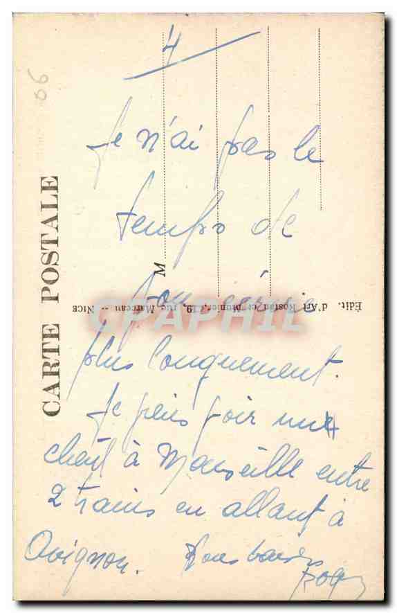 Beuil (Alt. 1.500 m.) — Le Plateau de Beuil, l'hiver — RM — Verso