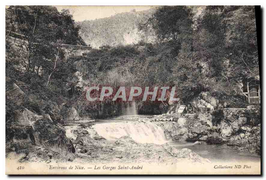 CPA Environs de Nice les Gorges Saint Andre 