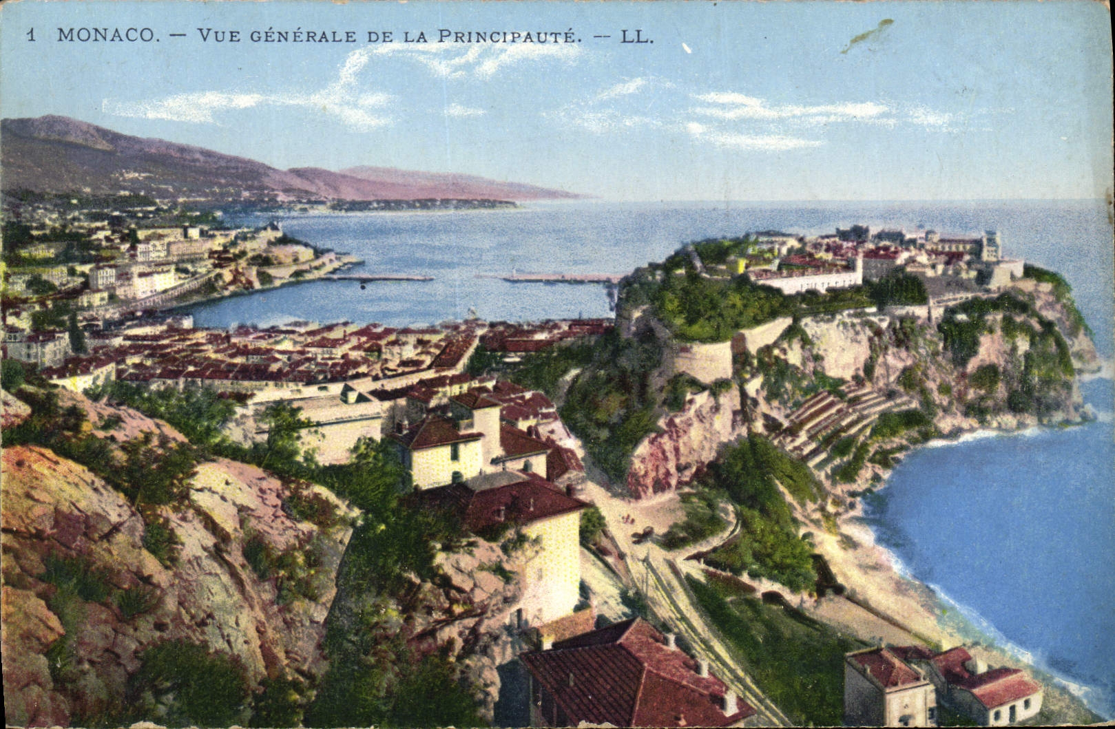 Monaco — Vue générale de la Principauté — LL.
