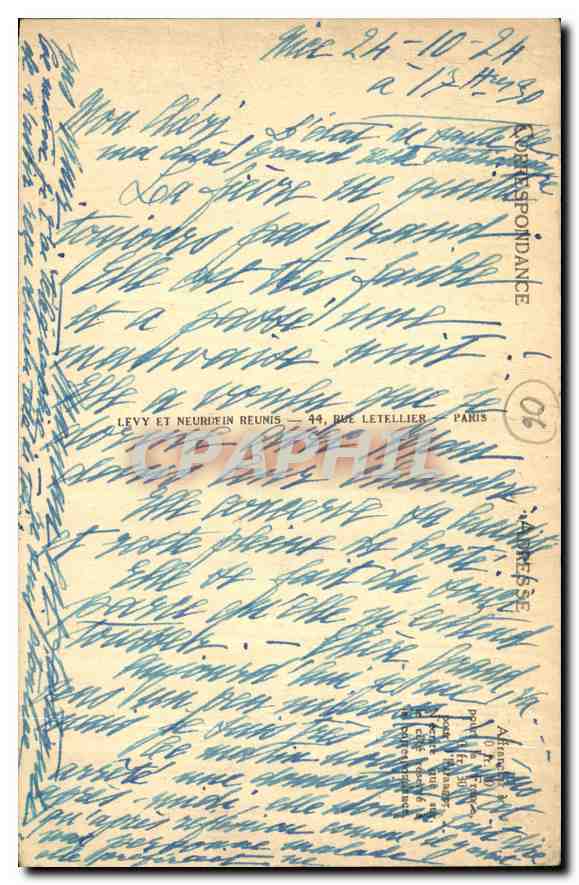 CPA Nice le Quai des Etats Unis  — Rückseite