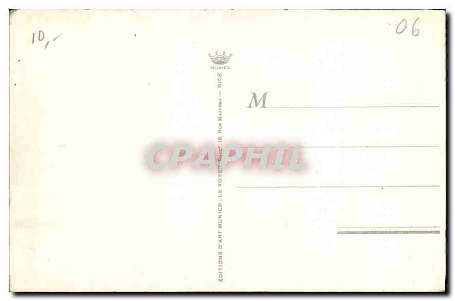 CANNES — La Plage, le Casino et le Mont-Chevalier — Photo Munier, n°267 — Verso