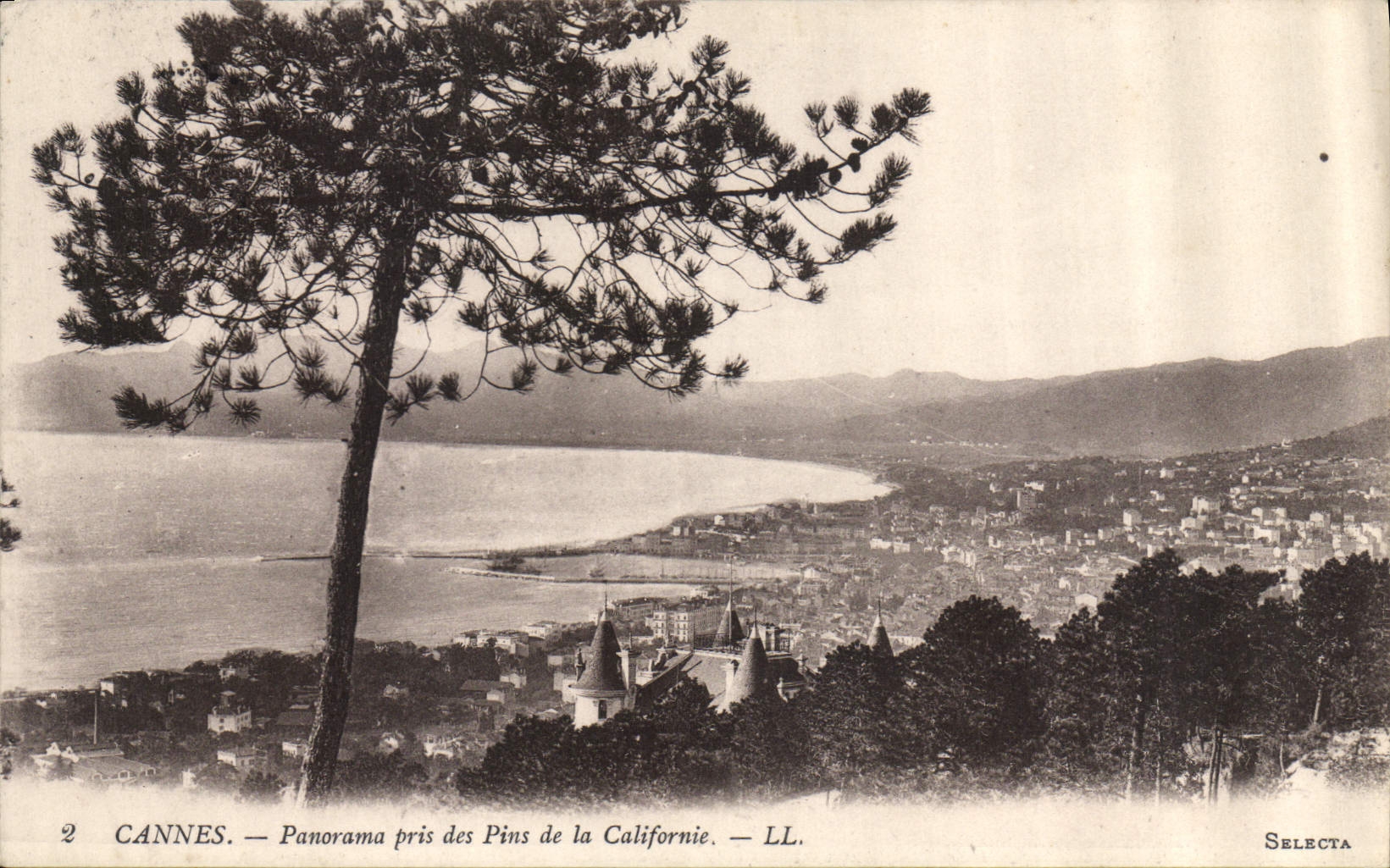 CANNES. — Panorama pris des Pins de la Californie. — LL. — Selecta