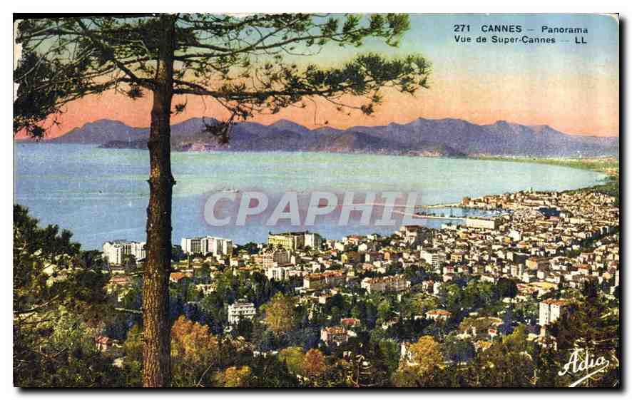 CANNES — Vue de Super-Cannes — LL — Adia