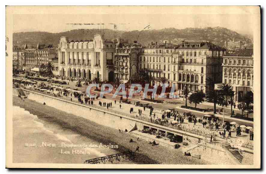 CPA Nice Promenade des Anglais les Hotels 