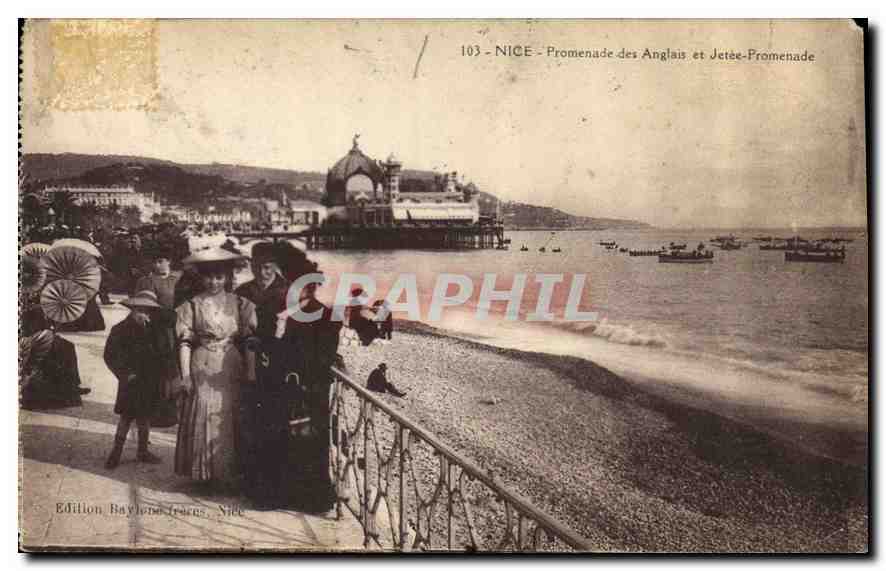 CPA Nice Promenade des Anglais et Jetee Promenade 