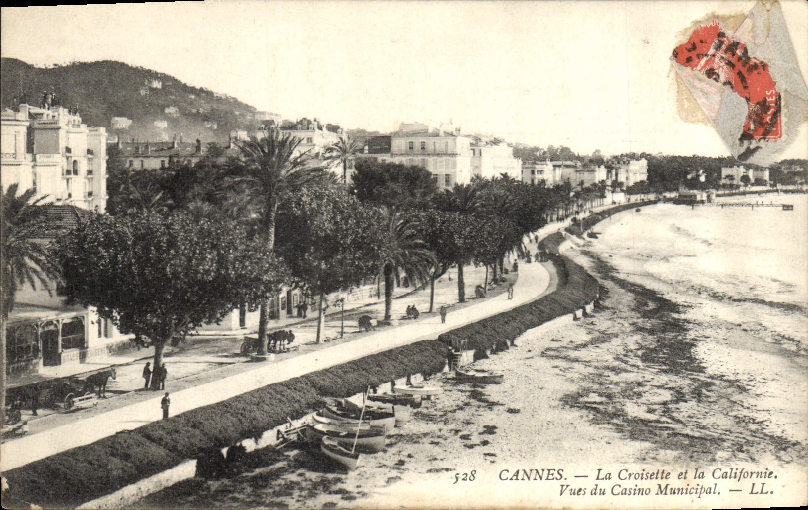CANNES — La Croisette et la Californie. Vues du Casino Municipal — LL. n° 528
