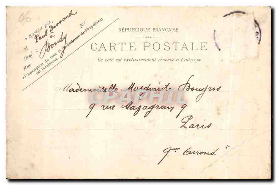 Monte Carlo, vu de la route de Menton — éditeur Fr. Roineko, Brunshaupten 03, n° 2132 — Rückseite