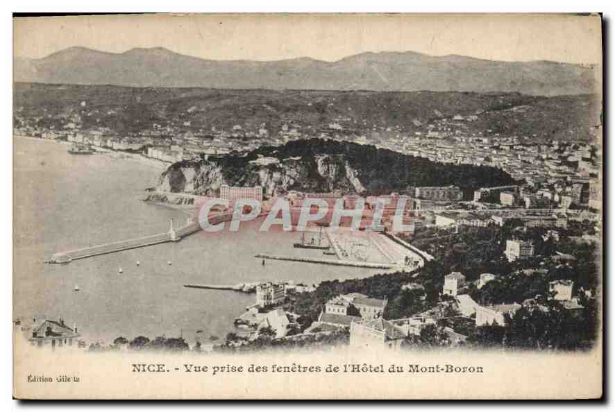 CPA Nice vue prise des fenetres de l'hotel du Mont Boron 