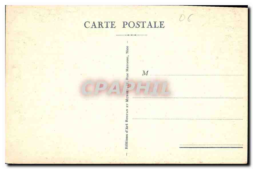 CPA Cannes ile Saint Marguerite et les Montagnes de l'Esterel  — Rückseite