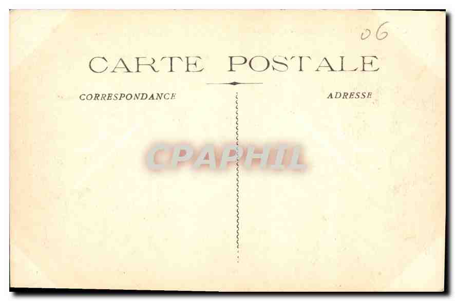 CPA Cap d'Antibes A M Illette et Grand Hotel pris de la Villa Eilenroc  — Rückseite