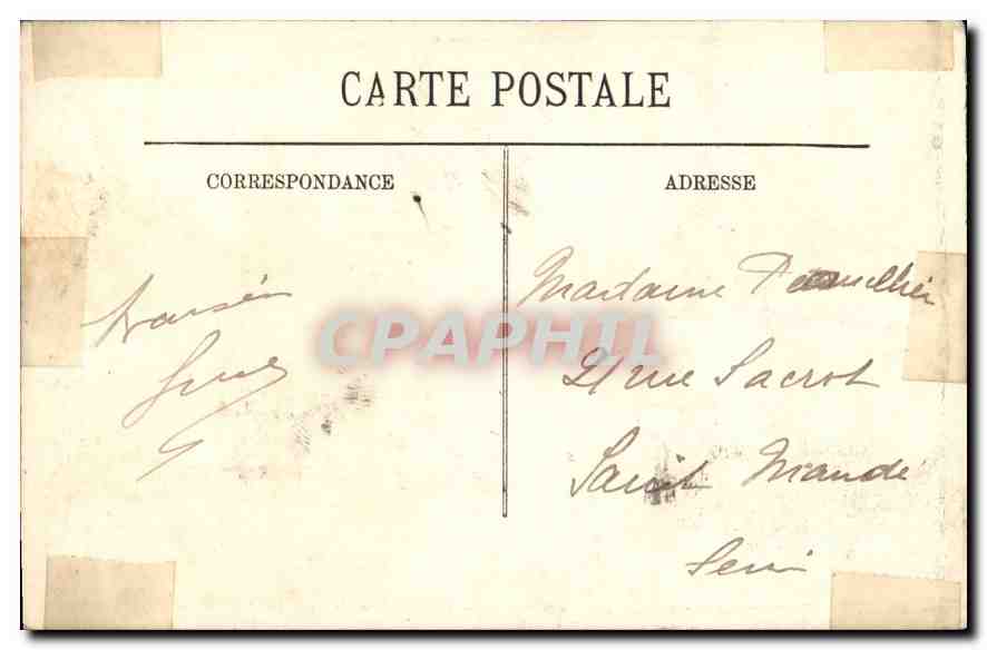 CPA Cannes Promenade de la croisette et le Casino Municipal  — Rückseite