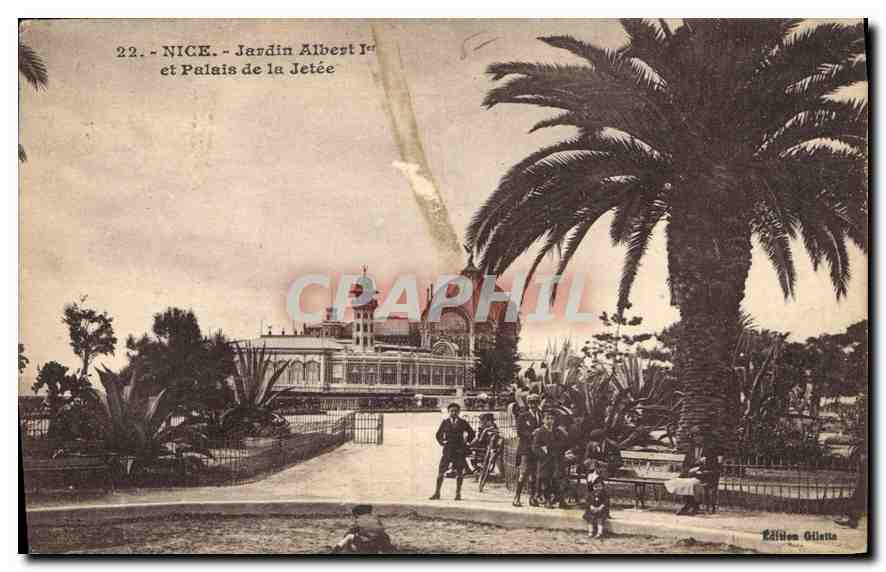 CPA Nice Jardin Albert Ier et Palais de la jetee 
