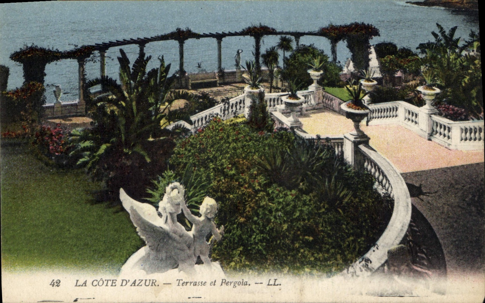 CPA La Cote d'Azur Terrasse et Pergola 