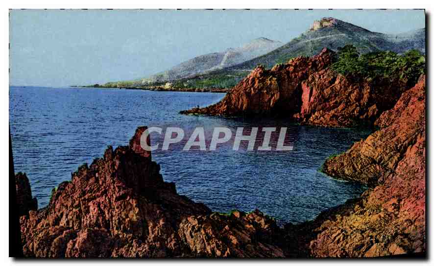 CPA La Corniche d'Or Les Rochers rouges de l'Esterel 