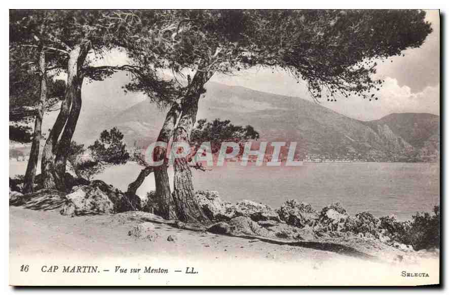 CPA Cap Martin Vue sur Menton 