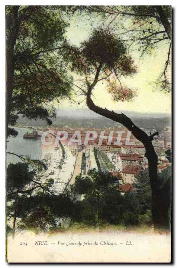 CPA Nice Vue generale prise du Chateau 