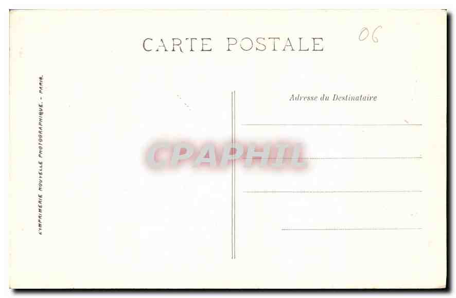 CPA Nice Vue generale prise du Chateau  — Rückseite