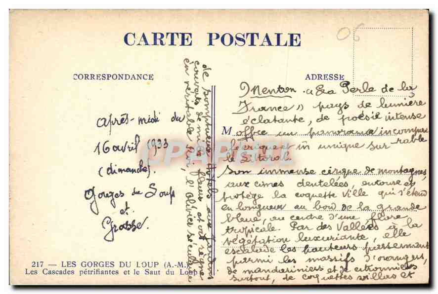 Les Gorges du Loup — Les Cascades pétrifiantes et le Saout du Loup — A.M. (éditeur) — Reverso