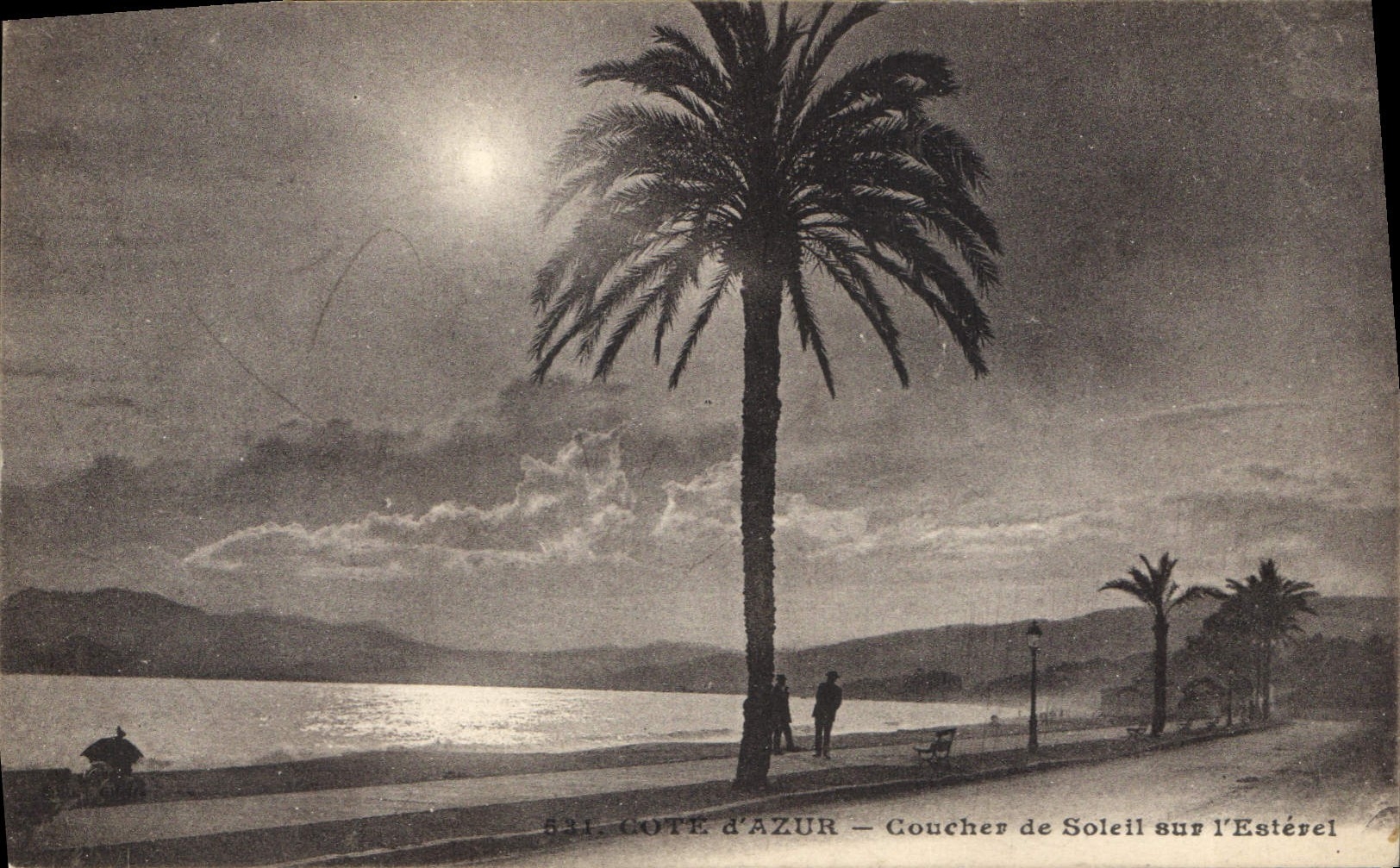 Côte d'Azur — Coucher de Soleil sur l'Estérel — Éditeur non identifié, n° 531
