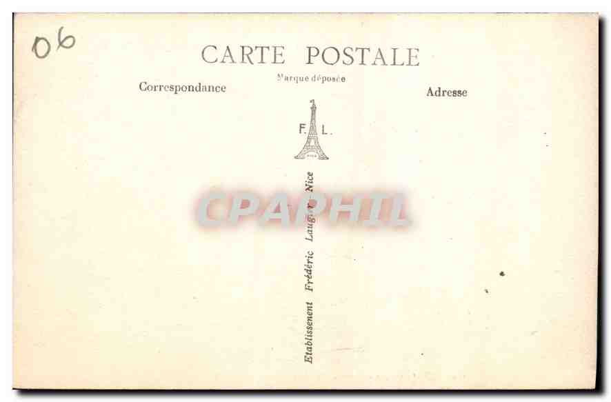 CPA Environs de Beuil A M Les Gorges du Cians  — Rückseite